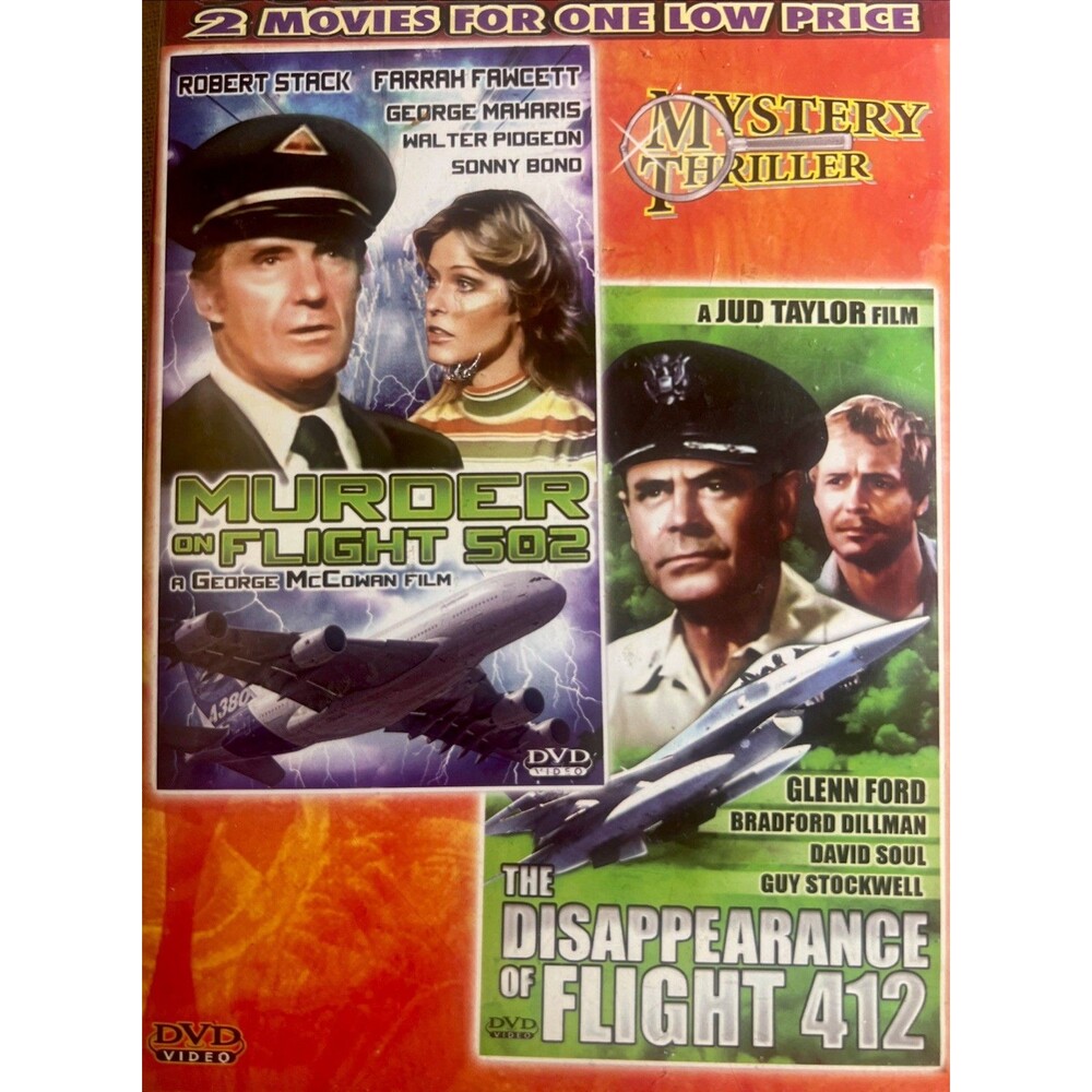 NEW Murder on Flight 502 1975+ The Disappearance of Flight 412 DVD MOVIE SET